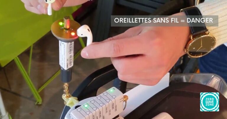 Oreillettes sans fil = danger