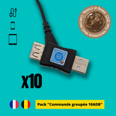 pack commande groupée 10x Adap'terre® USB-A avec DB