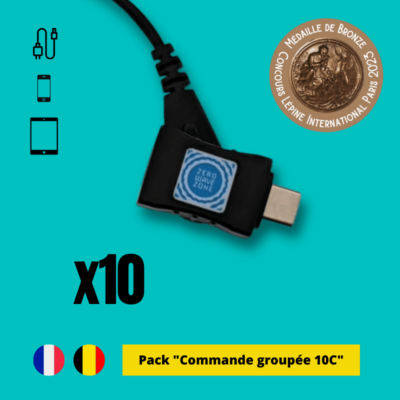 pack commande groupée 10x Adap'terre® USB-C